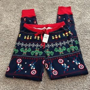 NWT Hanna Andersson Marvel Superhero Holiday Christmas Pajama Pants Size XS